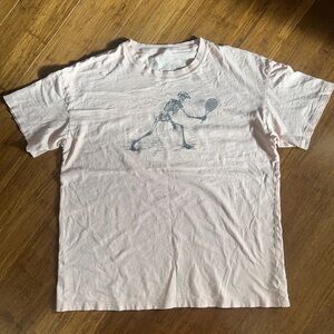 American Eagle Outfitters Skeleton Tennis Tee in Pink
